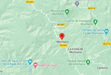 Ubicació Ruta Montseny - Plana de Coll